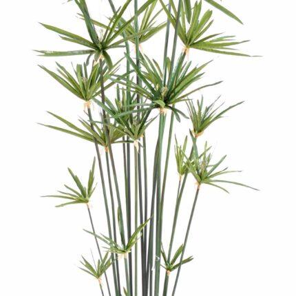 Künstlicher Papyrus, 185 cm hoch, pflegeleicht und grün
