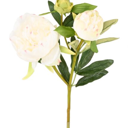 Künstliche Pfingstrose, weiß, ca. 50cm hoch