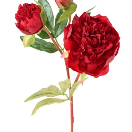 Künstliche Pfingstrose, rot, ca. 50cm hoch
