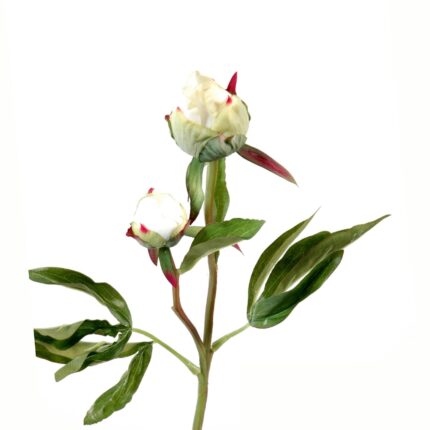 Künstliche Pfingstrose, weiß, ca. 40cm hoch