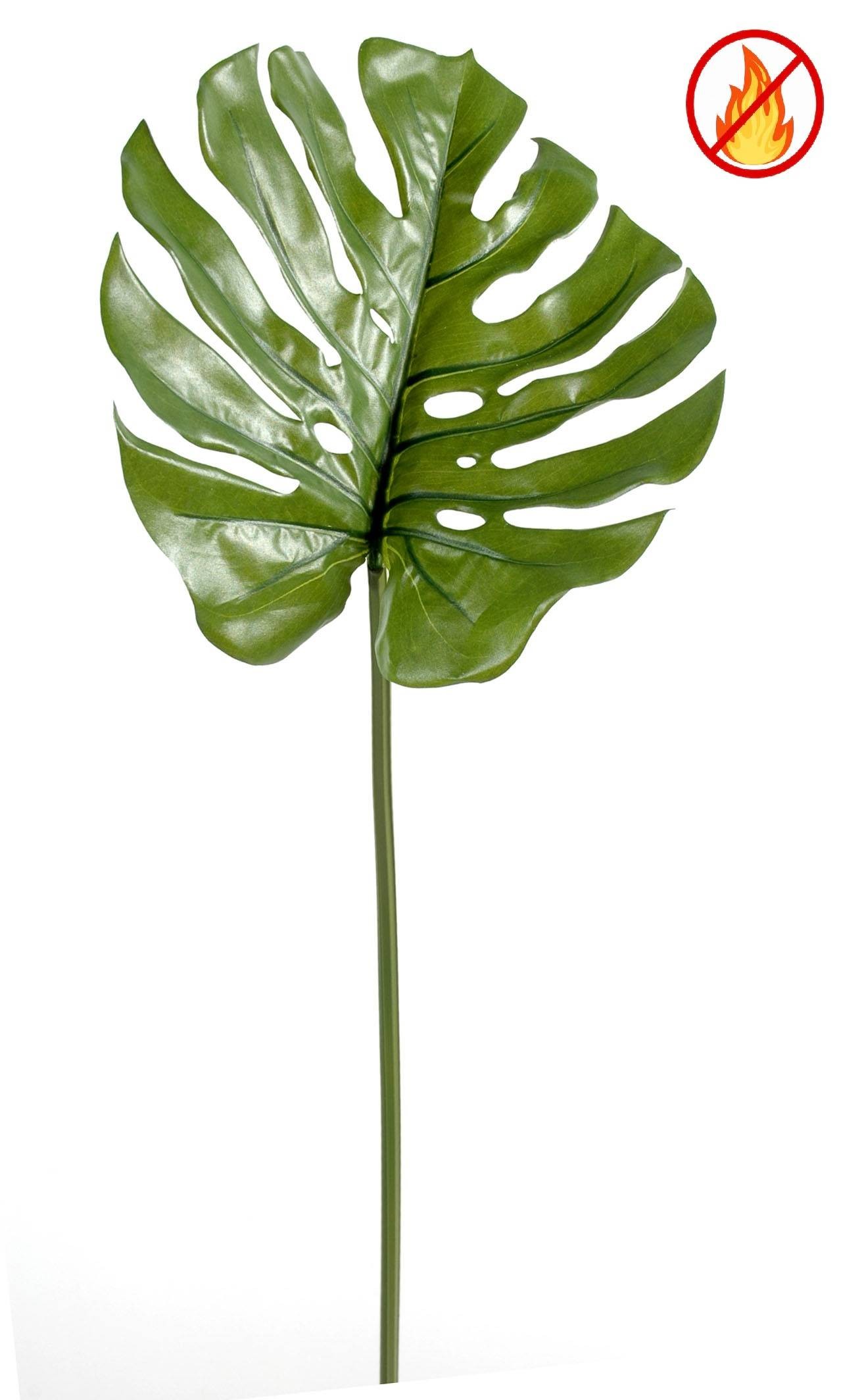 Philodendron Monstera Stiel, 75cm, Schwer entflammbar B1/RF2, grün 1 Philodendron Monstera Stiel, 75cm, Schwer entflammbar B1/RF2, grün