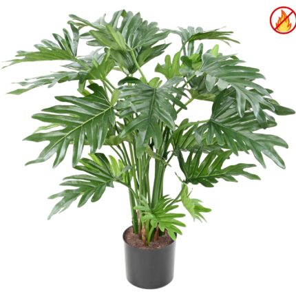 Künstliche Philodendron Selloum, ca. 63cm, Schwer entflammbar nach B1/RF2