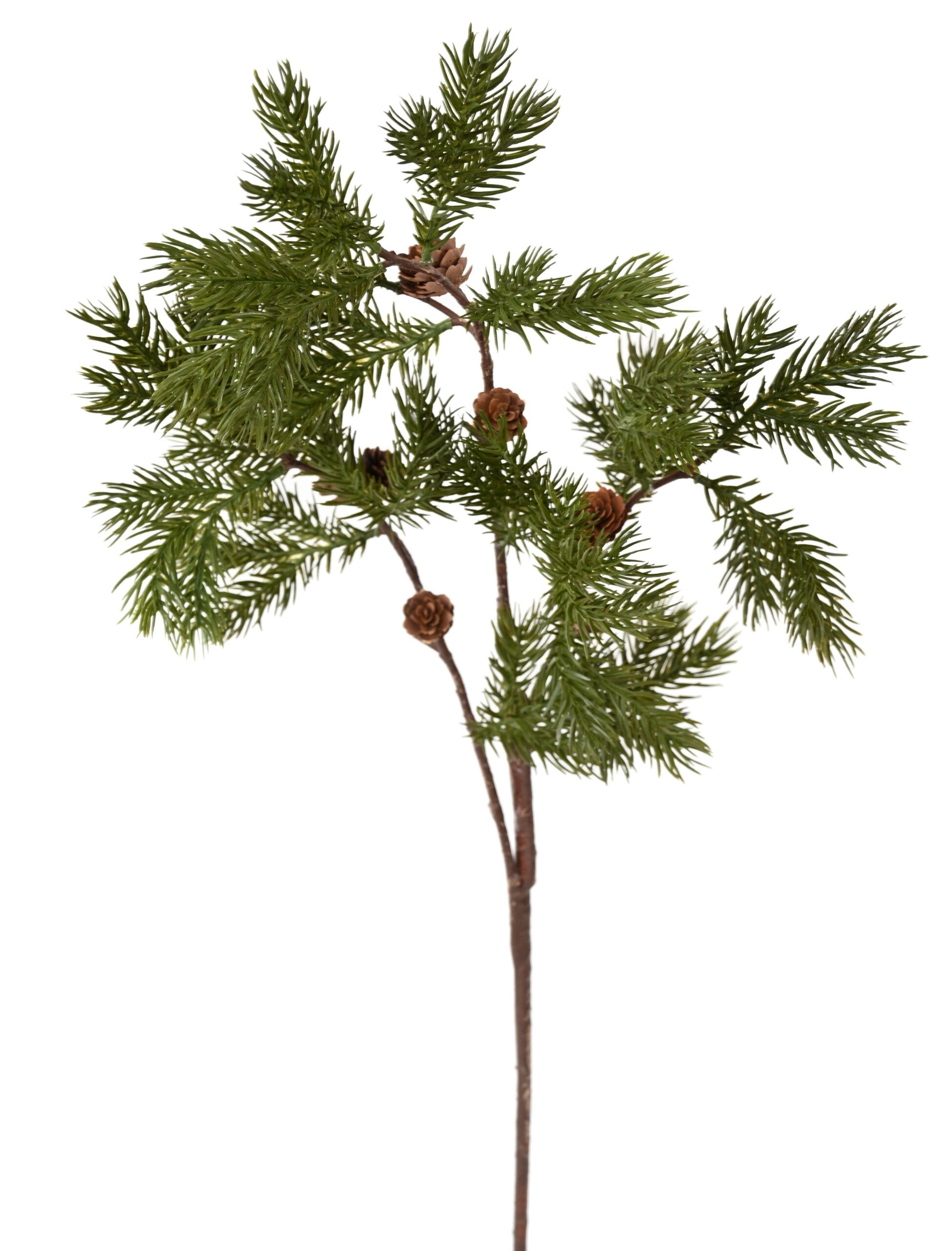 Künstlicher Kiefernzweig mit Mini-Äpfeln, ca 85cm, grün 1 Künstlicher Kiefernzweig mit Mini-Äpfeln, ca 85cm, grün