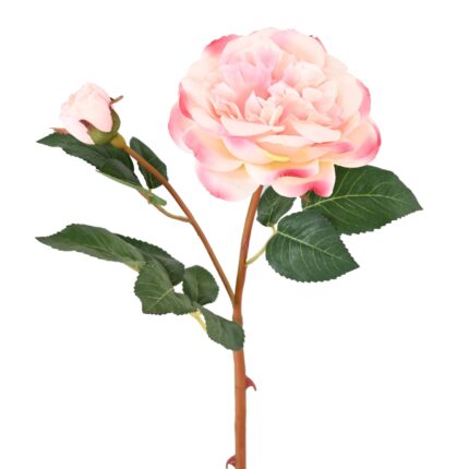 Künstliche Rose, rot, ca. 53cm hoch – Pflegeleicht & Schön