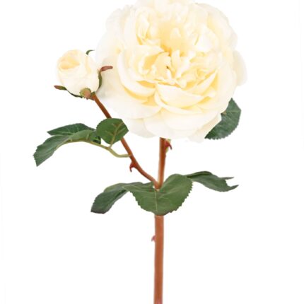 Künstliche Rose, rot, ca. 53cm hoch – Pflegeleicht & Schön