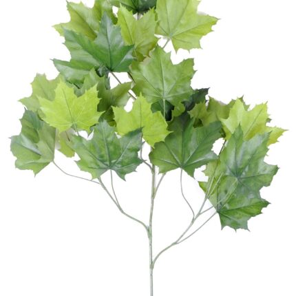 Künstlicher Platanen-Zweig, ca 79cm, grün