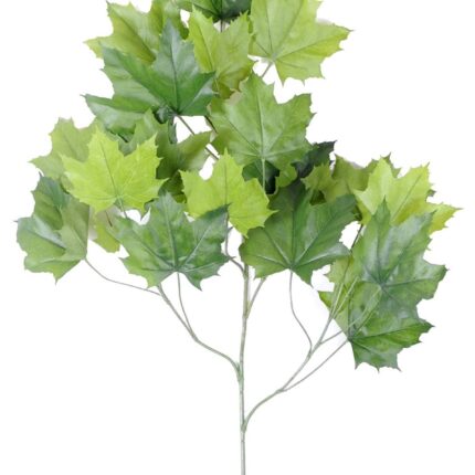 Künstlicher Platanen-Zweig, ca 79cm, Schwer entflammbar B1/RF2, grün