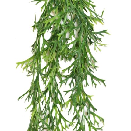Künstliche Künstliche Mini-Geweihfarn Hängepflanze, ca. 80cm
