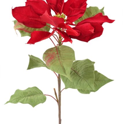 Künstlicher Weihnachtsstern, rot, ca. 80cm hoch