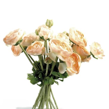 Künstlicher Ranunkelstrauss, ca 31cm, Pfirsich, pflegefrei