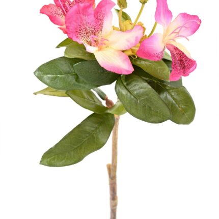 Künstlicher Rhododendron, dunkelrosa-gelb, 85cm hoch