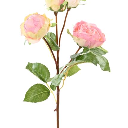 Künstliche Rose, pink, ca. 60cm hoch - Pflegeleicht & Schön