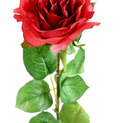 Künstliche rote Rose, ca. 66cm hoch, pflegeleicht und elegant