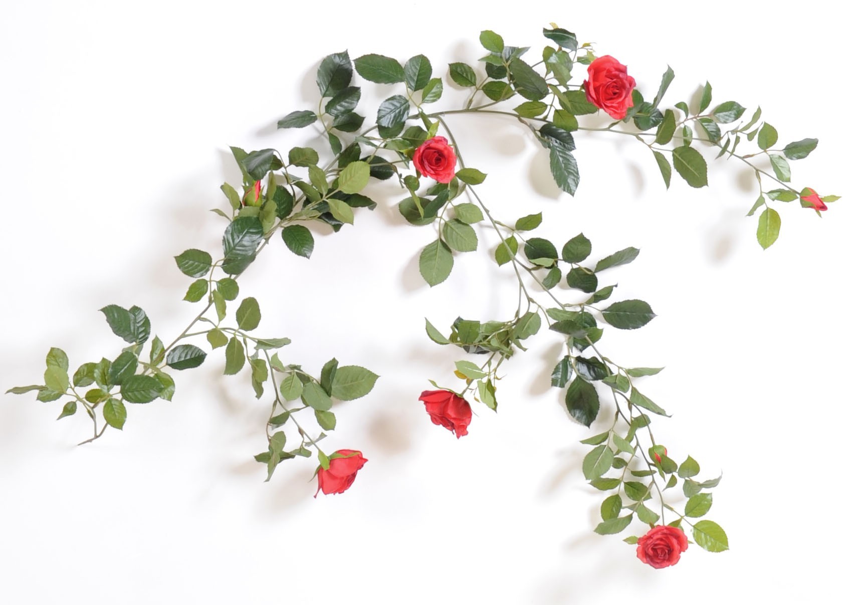 Künstliche Rosen-Girlande, ca 140cm, rot 1 Künstliche Rosen-Girlande, ca 140cm, rot