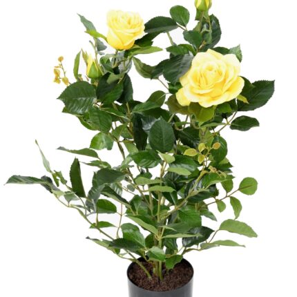 Künstliche Gelbe Königrose, ca 60cm, gelb