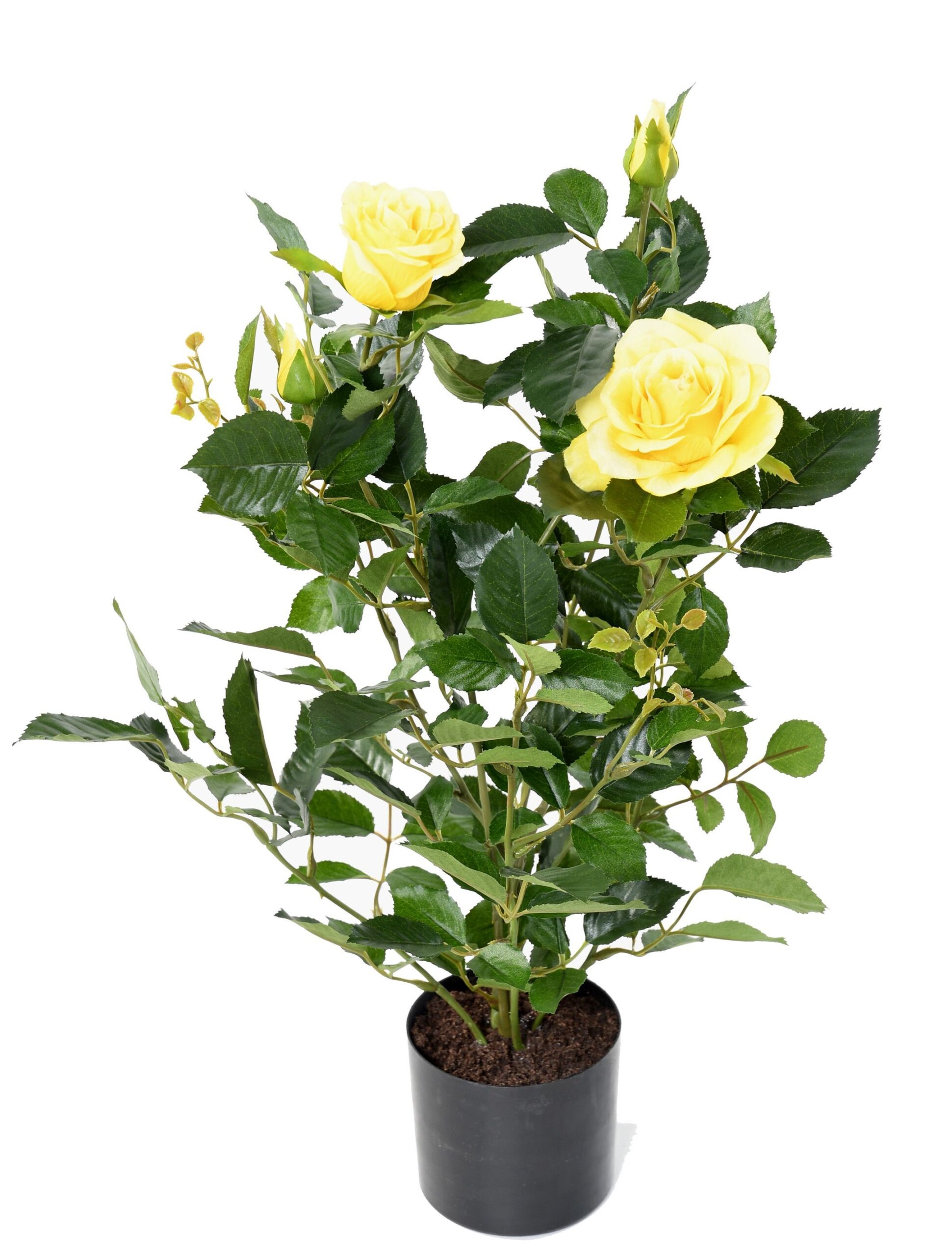 Künstliche Gelbe Königrose, ca 60cm, gelb 1 Künstliche Gelbe Königrose, ca 60cm, gelb