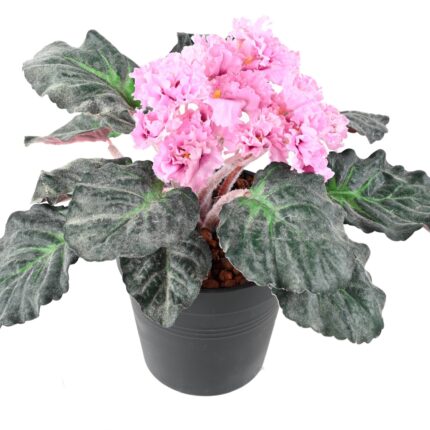 Künstliches Usambaraveilchen, ca 30cm, pink