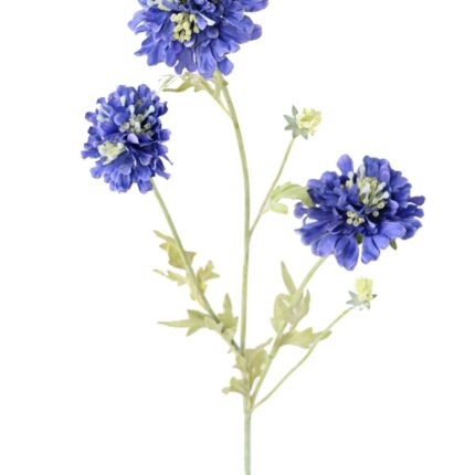 Künstliche Scabiosenblume, blau, ca. 75cm hoch