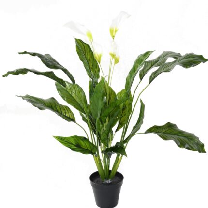 Künstlicher Spathiphyllum, ca 90cm, UV-Beständig, grün