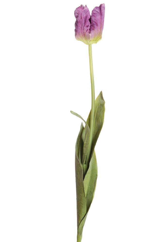 Künstliche Papageientulpe, lila, ca. 70cm hoch 1 Künstliche Papageientulpe, lila, ca. 70cm hoch