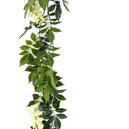 Künstliche Wisteria Girlande, ca 180cm, creme