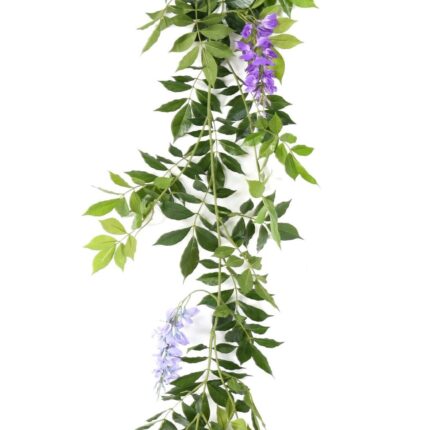 Künstliche Wisteria Girlande, ca 180cm, Schwer entflammbar B1/RF2, lavendel