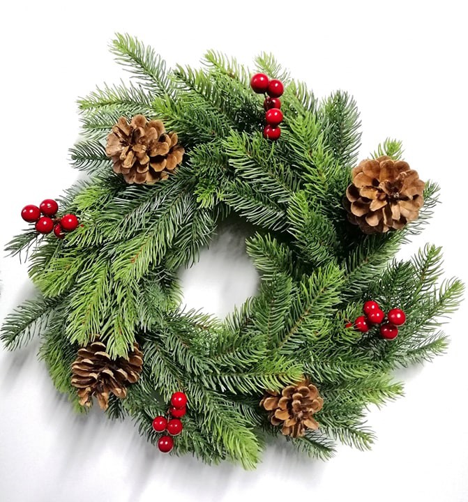 Winterzauber-Kranz „Nevada“, ca. 45cm Durchmesser 1 Winterzauber-Kranz „Nevada“, ca. 45cm Durchmesser